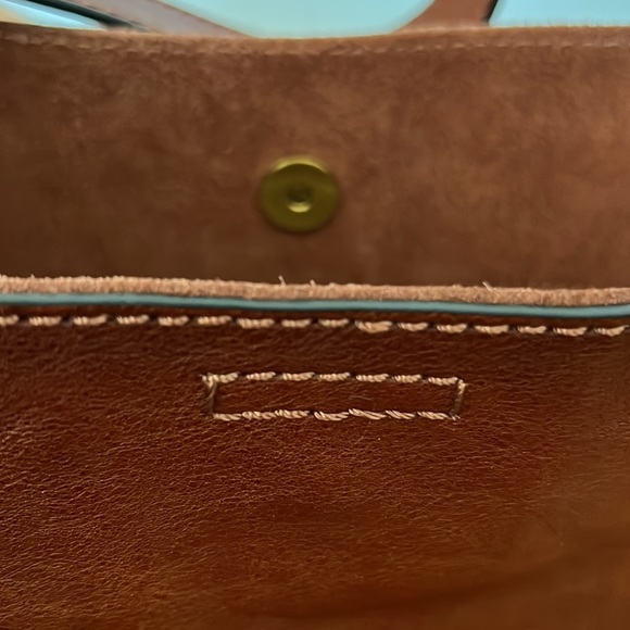 NWT- Frye Leather Side Pocket Hobo bag in Cognac - Picture 7 of 7